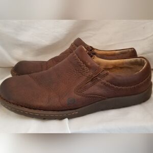 Born mens leather slip on shoe size 11